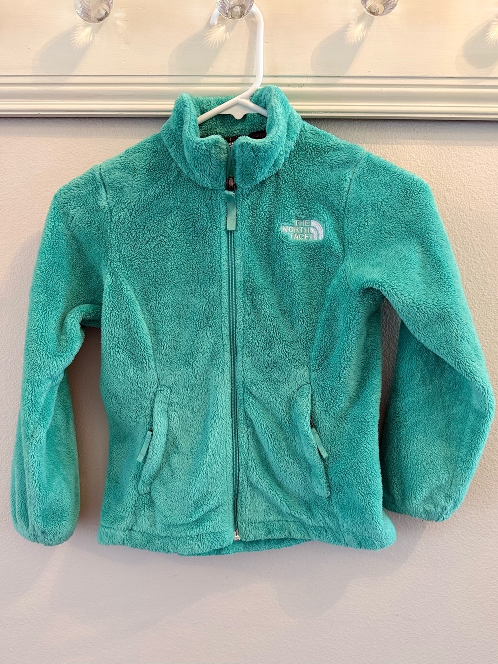 The North Face Girls' Osolita Full-Zip Jacket Green size XS (6).